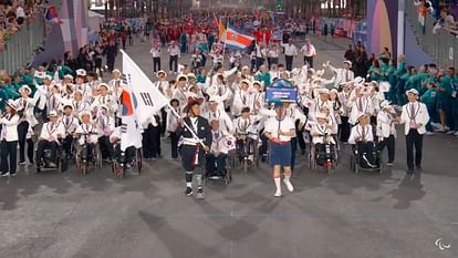 Paris Paralympics Opening Ceremony LIVE Indian contingent China Korea and other countries players