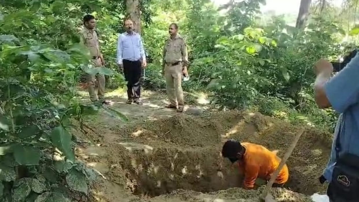 The dead body was taken out of the grave and post mortem was done again, the murder was done by beating.