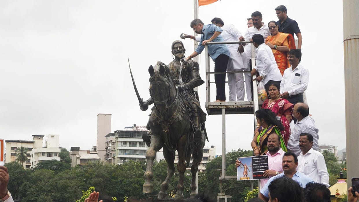 Maharashtra CM Shinde Announces To Build New Statue Panel Formed to Investigate Fall of Shivaji Statue