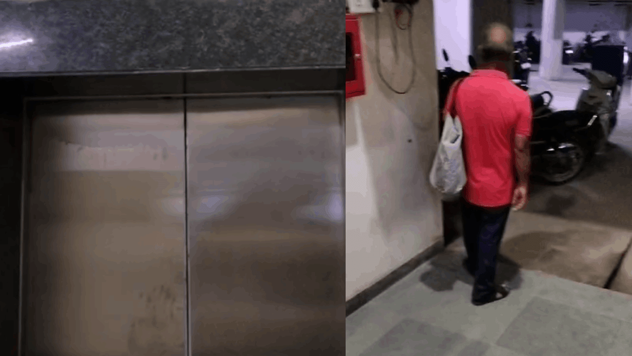Three residents stuck in lift 30 minutes in Amrapali Society in GN West video
