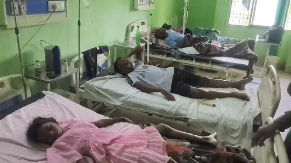 Diarrhea outbreak in village health department set up camp more than 30 villagers affected in Korba