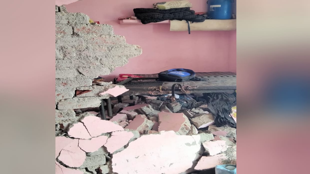 The fridge exploded with a bang, the wall of the house broke, three people injured