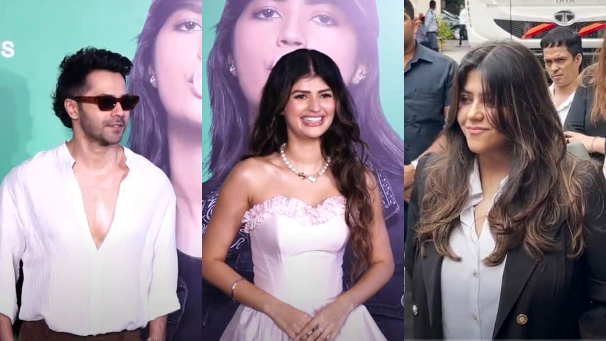 Binny And Family Trailer Launch Varun Dhawan niece Anjini Dhawan Ekta Kapoor Pankaj Kapoor starring film