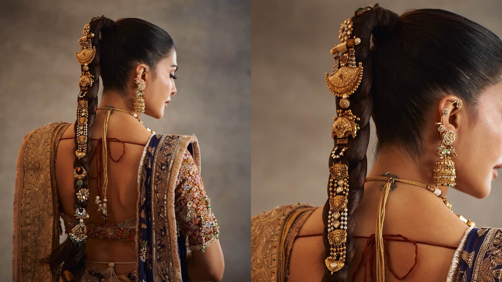 Trendy hair style for long hair for this wedding season