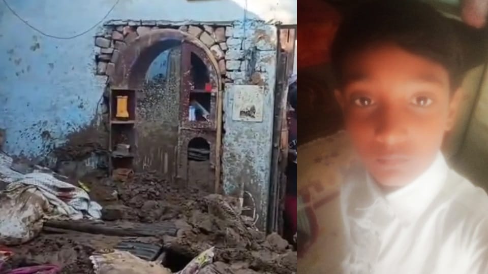 Roof of house collapsed due to rain in Barnala, child died