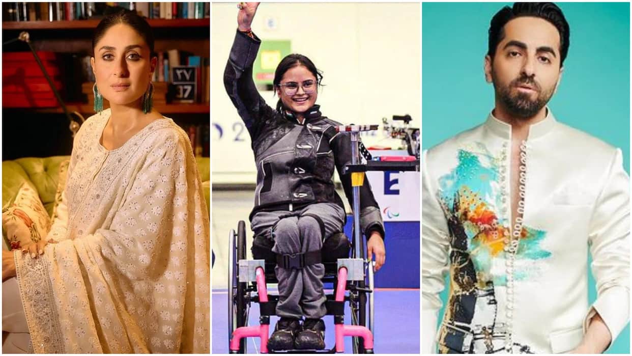 Kareena Kapoor Khan Ayushmann Khurrana Sonu Sood and other stars Celebrate Avani Lekhara Gold at Paralympics