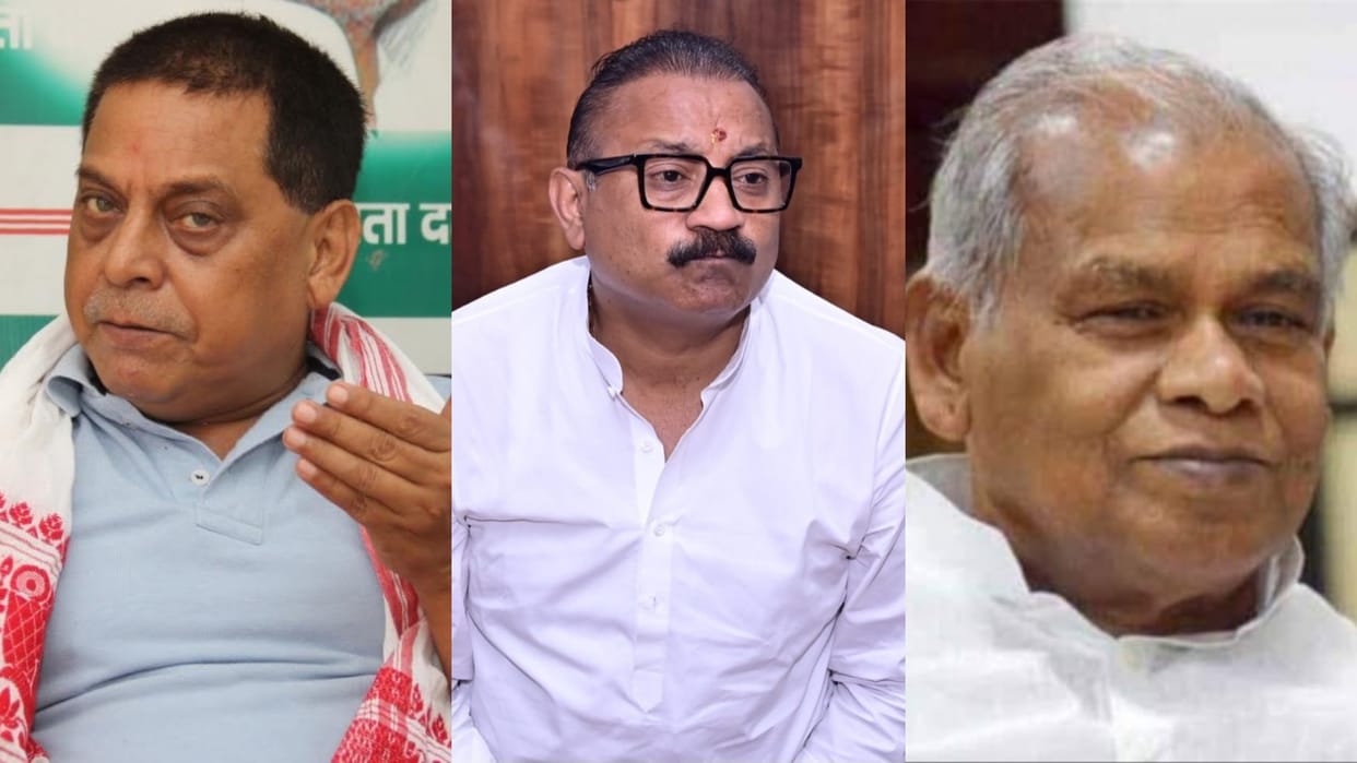 Bihar News : JDU party Neeraj Kumar targeted Ashok Chaudhary bhumihar caste statement JitanRam Manjhi adviced