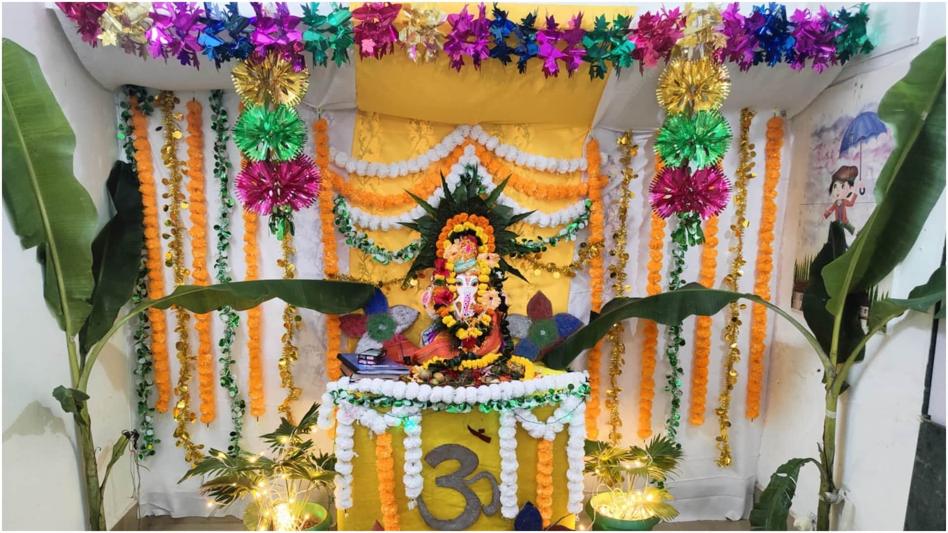 Ganeshotsav Celebration & Pandals Decoration Ideas How To Decorate Ganesh Mandir At Home