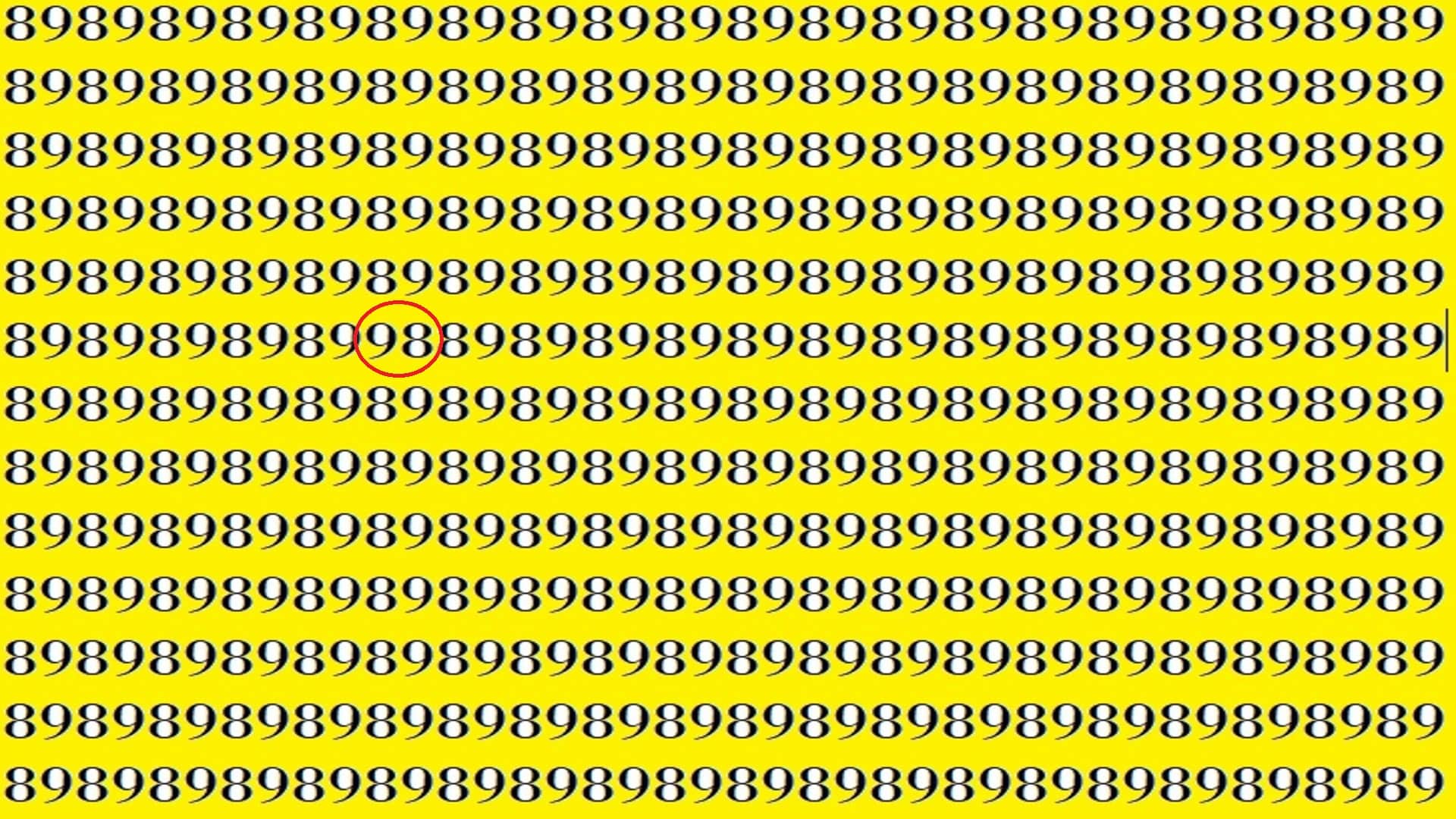 Viral Optical Illusion Photo: Only Genius With Eagle Eyes Can Spot The 98 Among 89