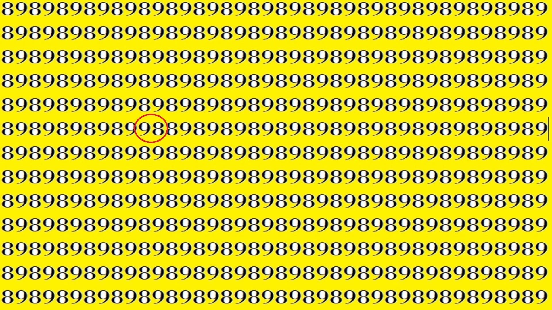 Viral Optical Illusion Photo: Only Genius With Eagle Eyes Can Spot The 98 Among 89