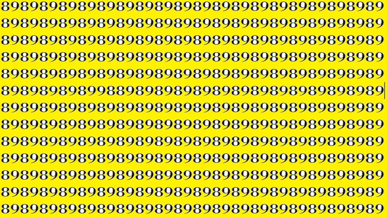 Viral Optical Illusion Photo: Only Genius With Eagle Eyes Can Spot The 98 Among 89