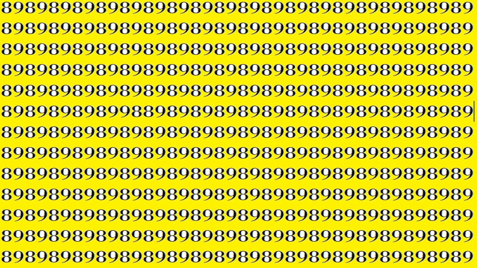 Viral Optical Illusion Photo: Only Genius With Eagle Eyes Can Spot The 98 Among 89