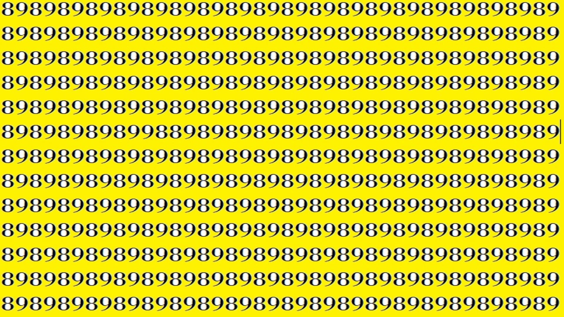 Viral Optical Illusion Photo: Only Genius With Eagle Eyes Can Spot The 98 Among 89