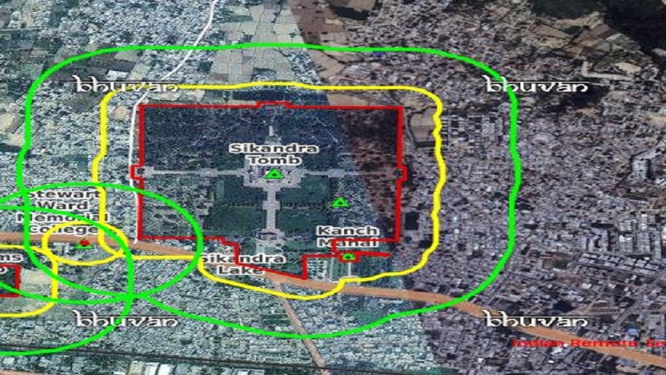 More than 270 illegal constructions have come up around the protected monument Sikandra