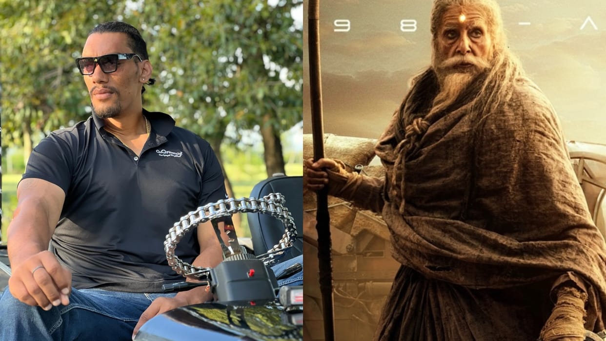 Amitabh Bachchan body double in Kalki 2898 AD was stree 2 Sarkata Sunuil Kumar big b made fun of his height