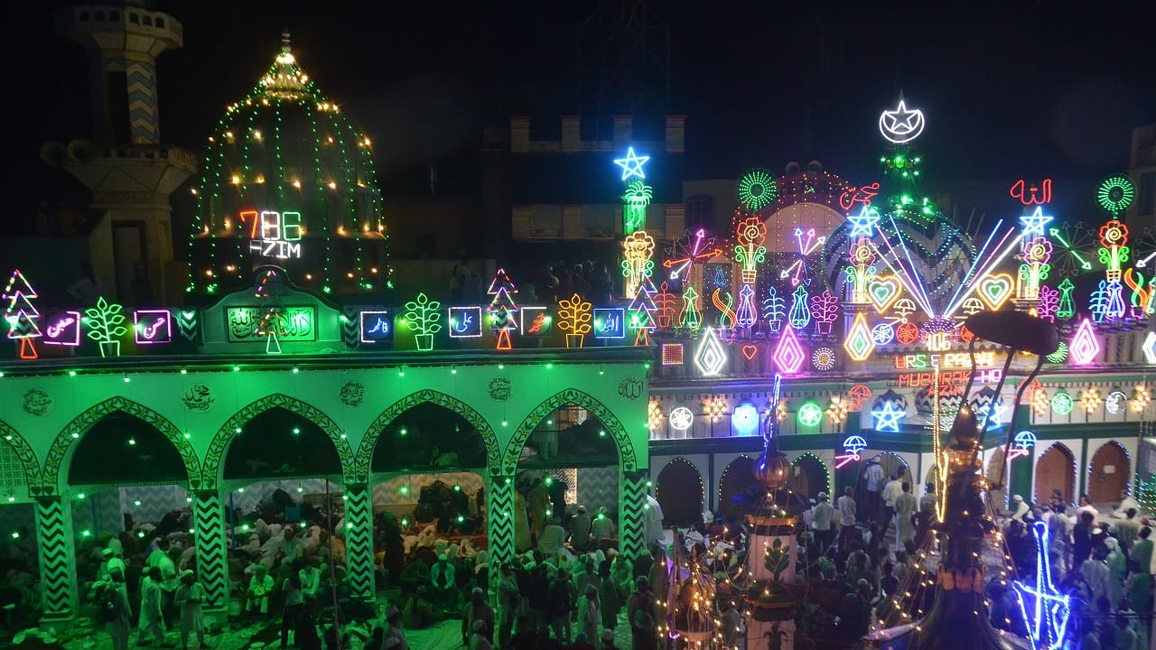Urs e Razvi 2024 crowd of pilgrims in Ala Hazrat Urs Bareilly