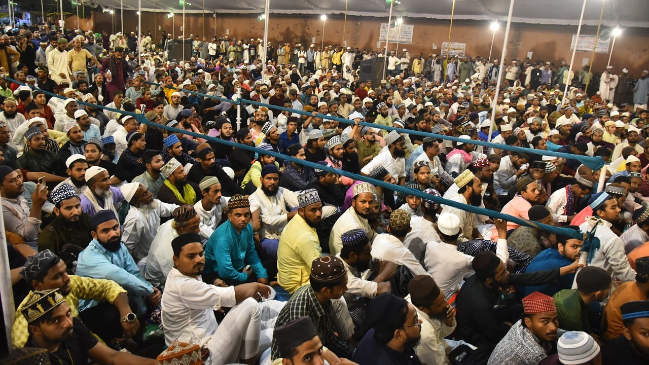 Urs e Razvi 2024 crowd of pilgrims in Ala Hazrat Urs Bareilly