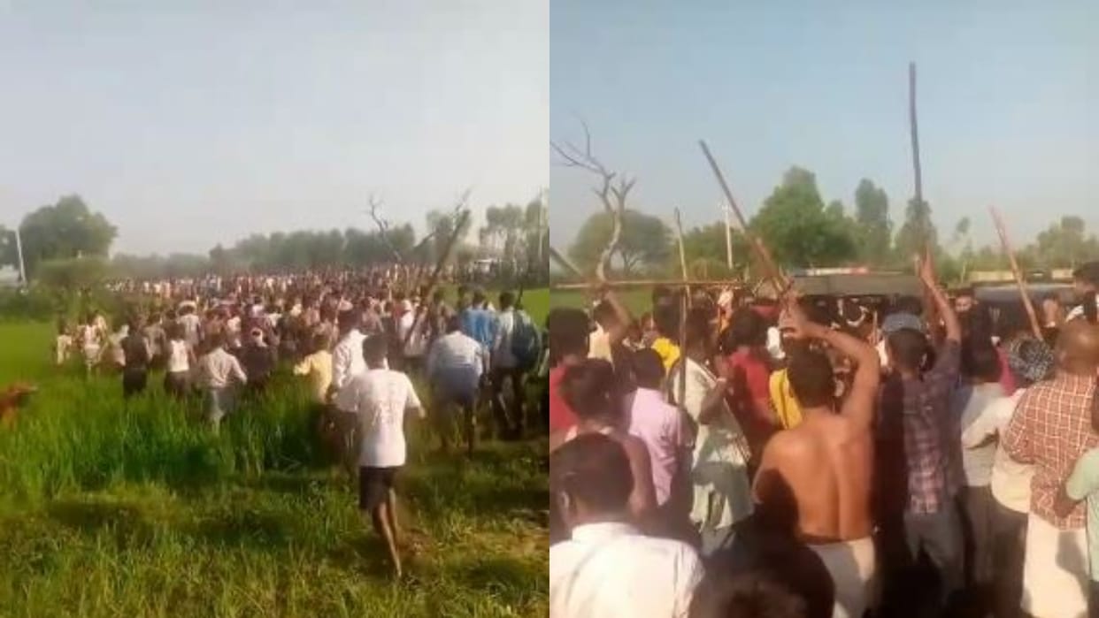 thieves called the police when the villagers surrounded them in Bareilly
