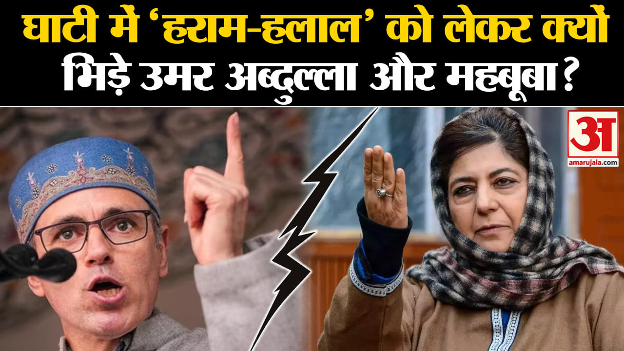 Jammu and Kashmir Election:घाटी में 'हराम-हलाल' को लेकर क्यों भिड़े Omar Abdullah और Mehbooba? | J&K