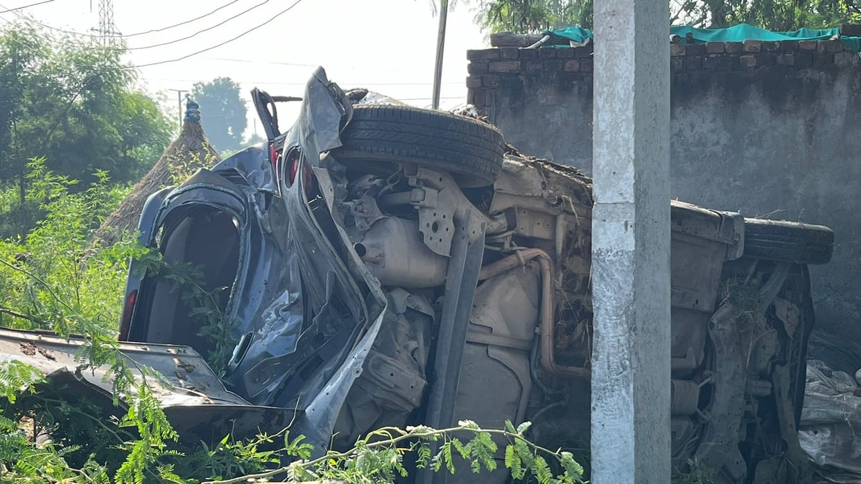 Major accident in Kurukshetra: Two cars collided on NH 152D, woman died; others injured