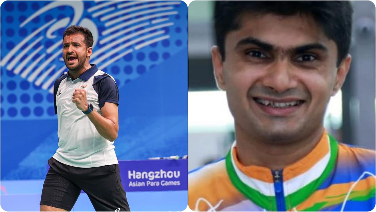 Badminton player Nitesh kumar and Suhah L.Y progress to final of Paris paralympics medal assured for India