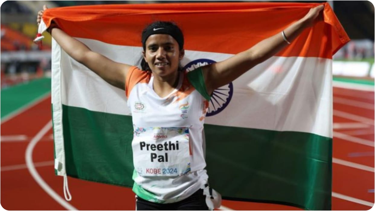 Para Athelet Preeti Pal won bronze in women's 200 meters gave the country sixth medal in Paris Paralympics