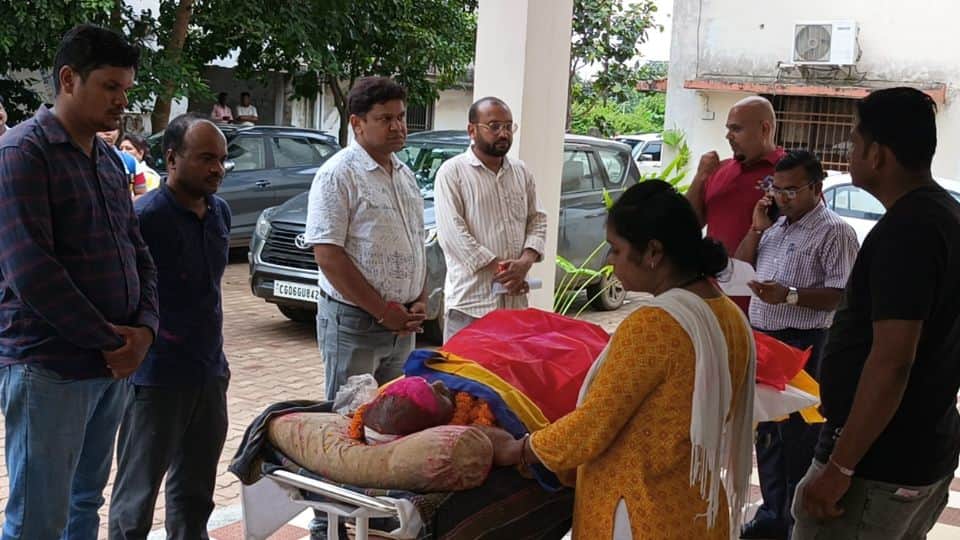 body was donated in Anatomy Department of Mahasamund Medical College
