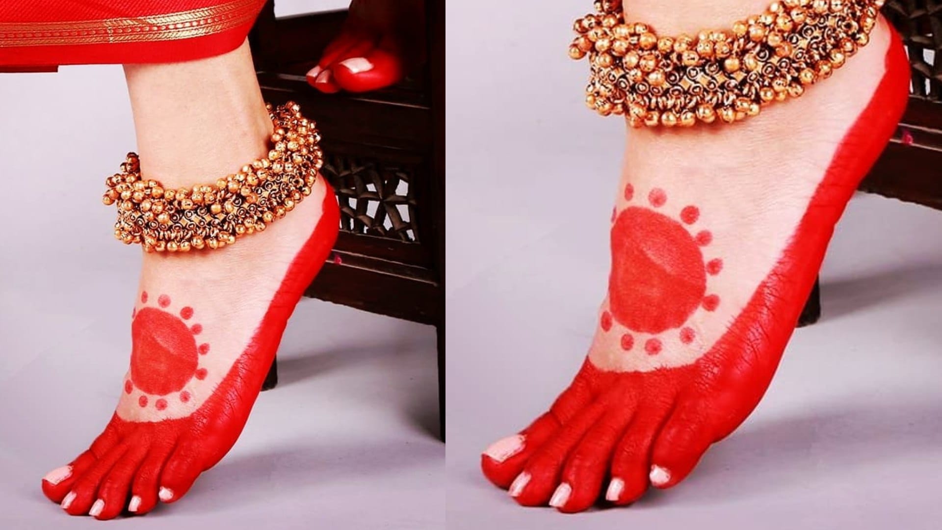 Hartalika Teej 2024 Special latest Alta Design for feet disprj