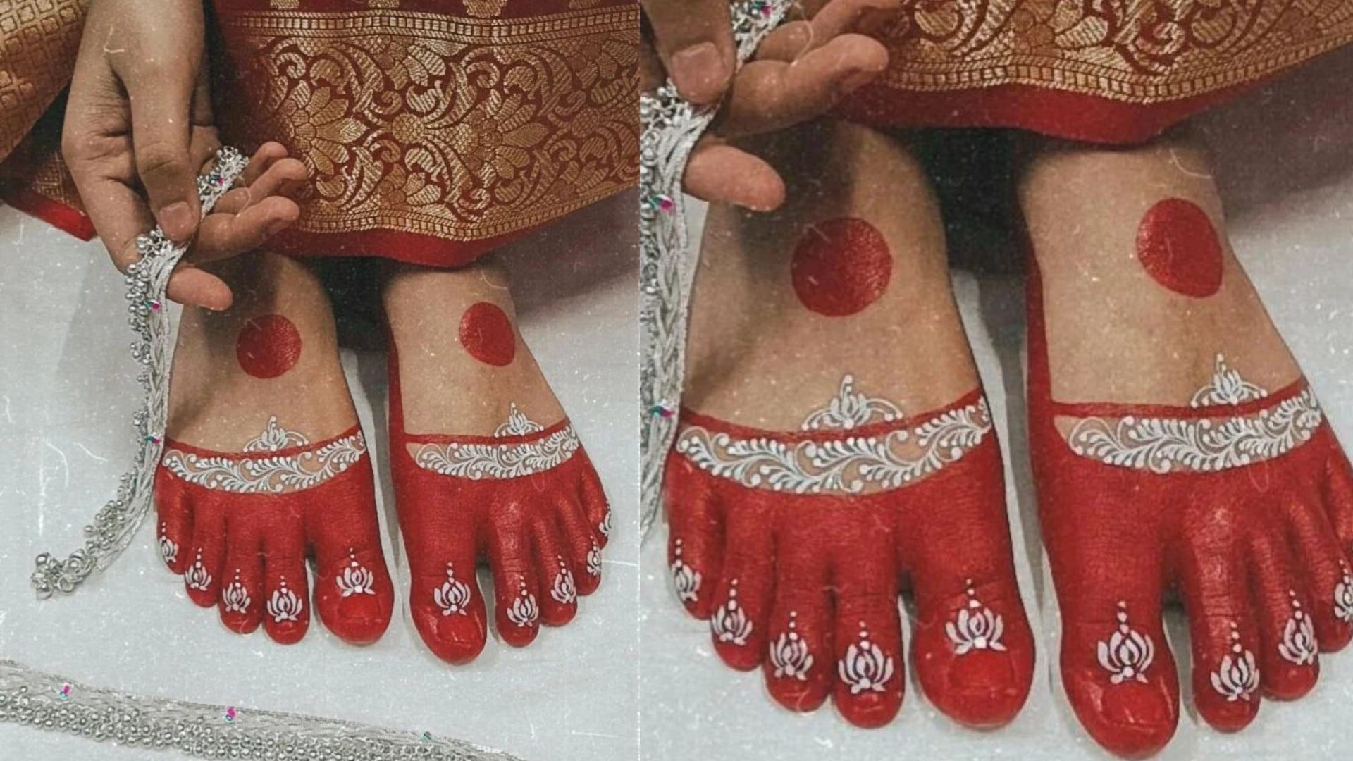 Hartalika Teej 2024 Special latest Alta Design for feet disprj