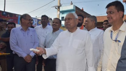 Bihar News: CM Nitish laid foundation stone of dam and water treatment plant worth Rs 1350 crore in Rohtas