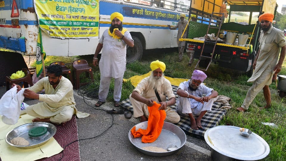 Kisan Andolan in Chandigarh second day