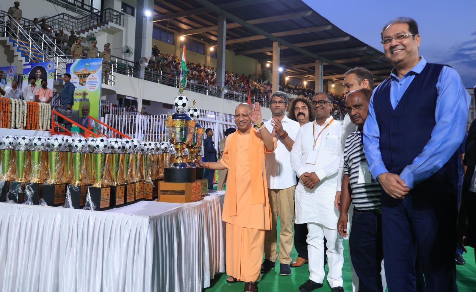 Lucknow: CM Yogi Adityanath says one thousand football grounds will be made in Uttar Pradesh.