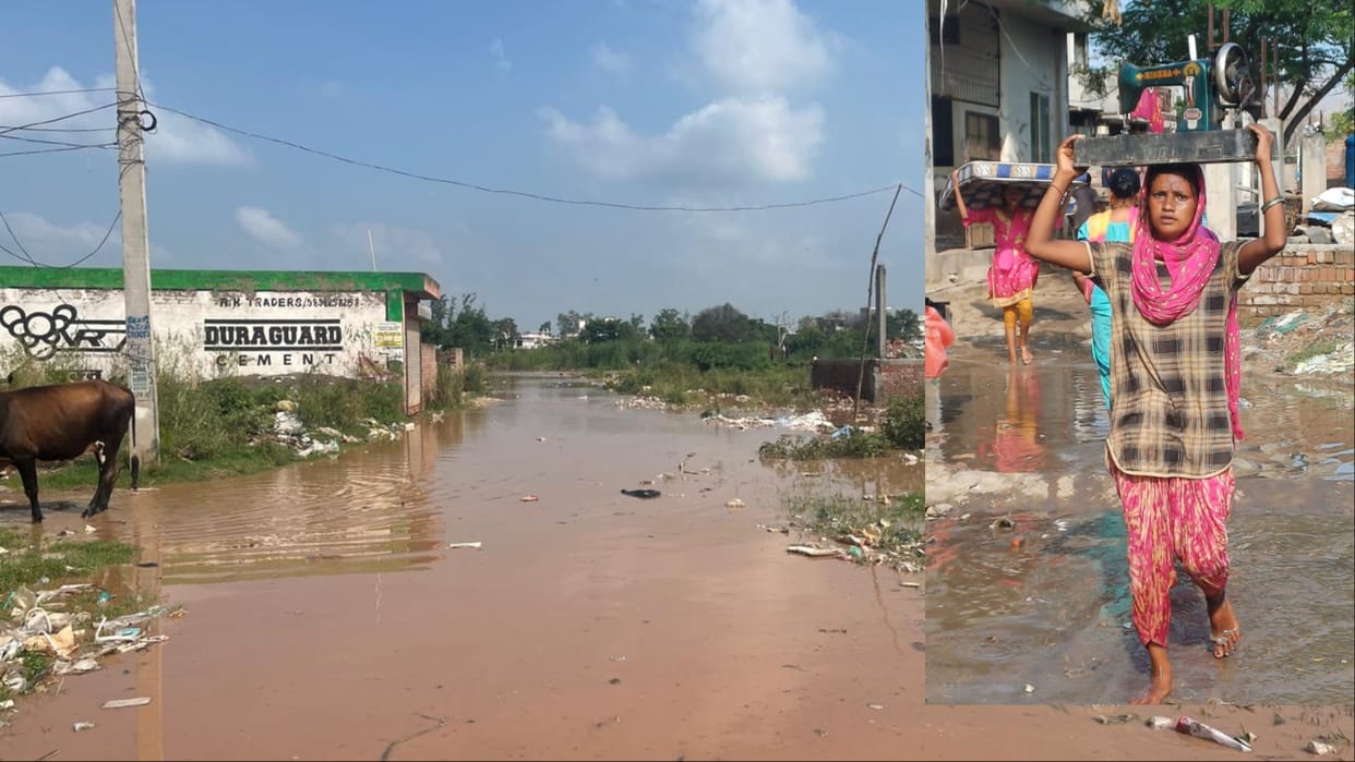 Haryana: Water level of Tangri river increased due to heavy rains in the mountains