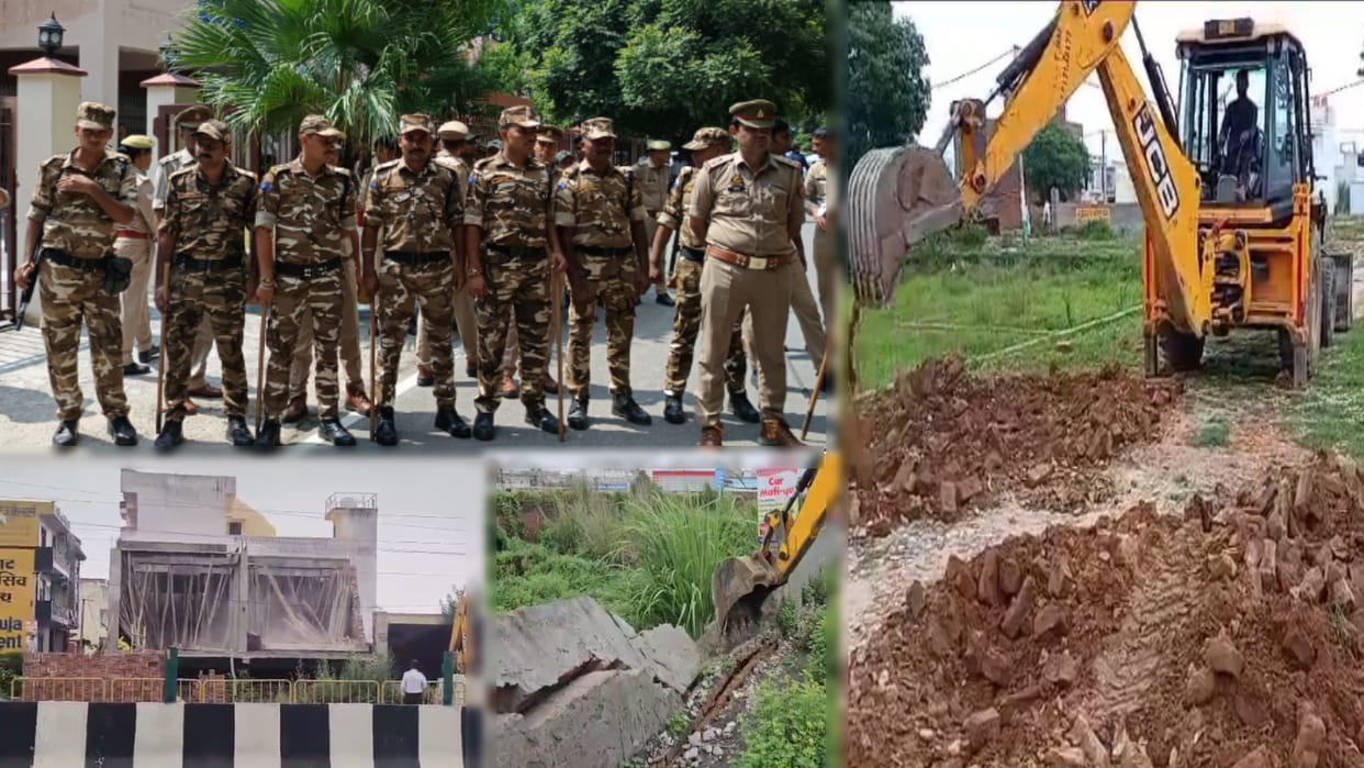 Meda demolished an illegal colony of the business leader in Meerut, huge uproar