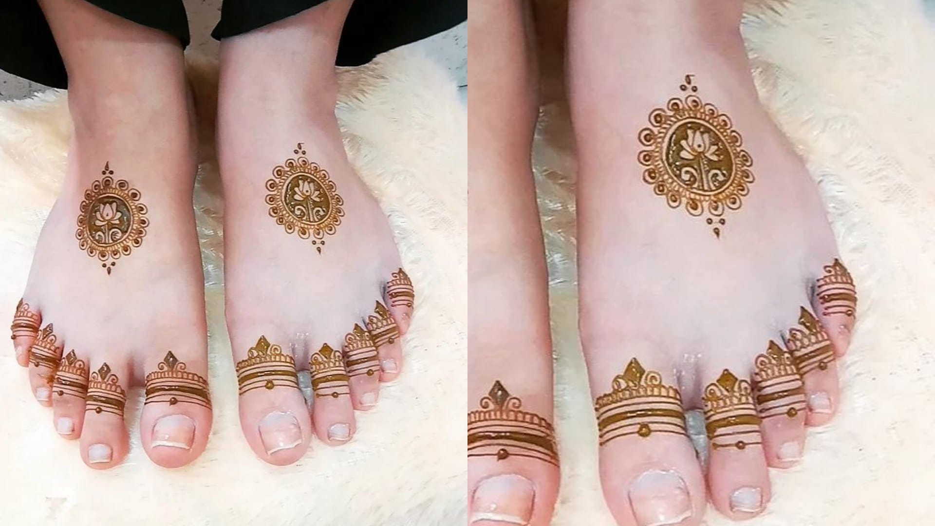 latest and beautiful feet Mehndi Design For Hartalika Teej 2024