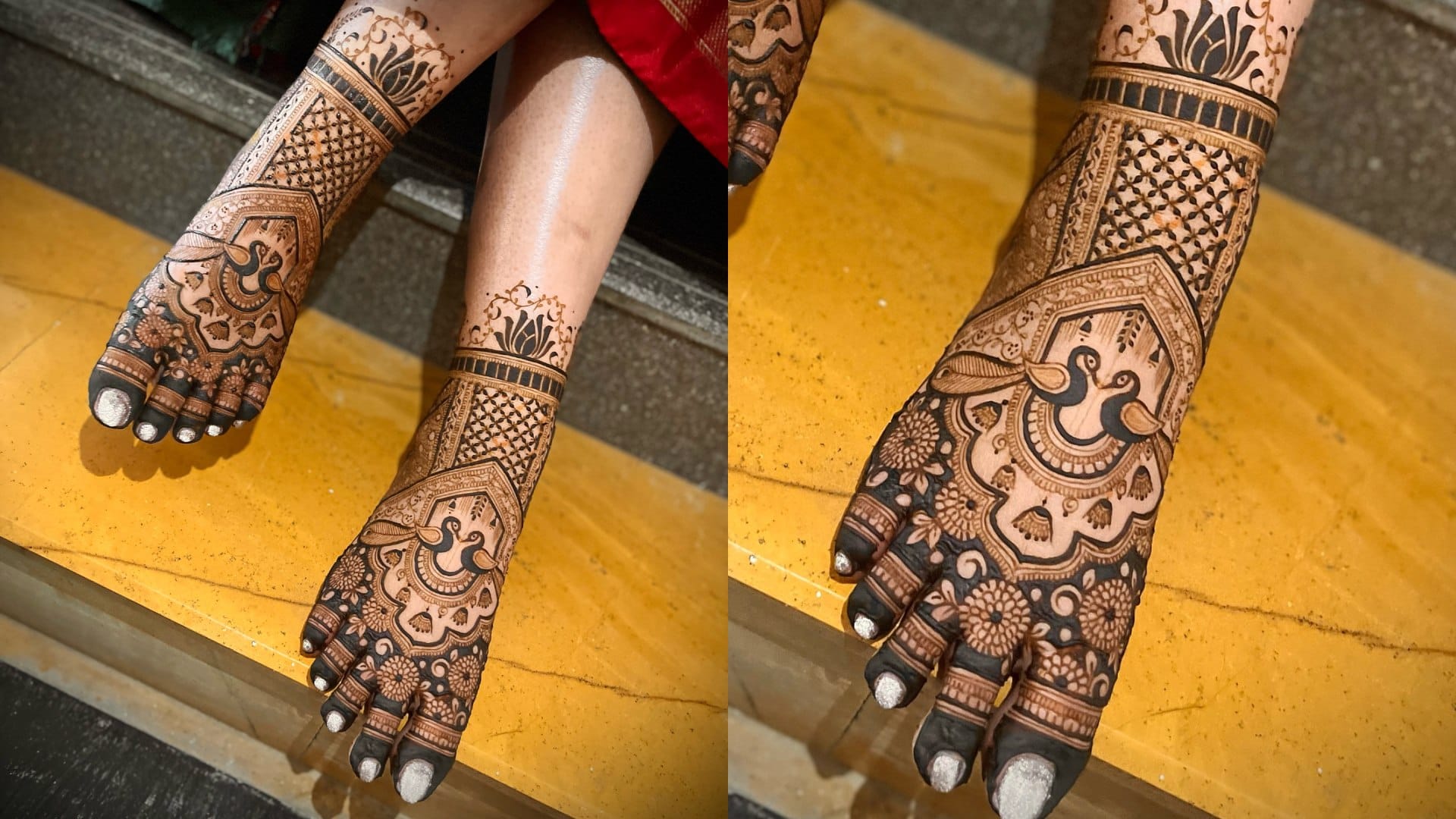 latest and beautiful feet Mehndi Design For Hartalika Teej 2024