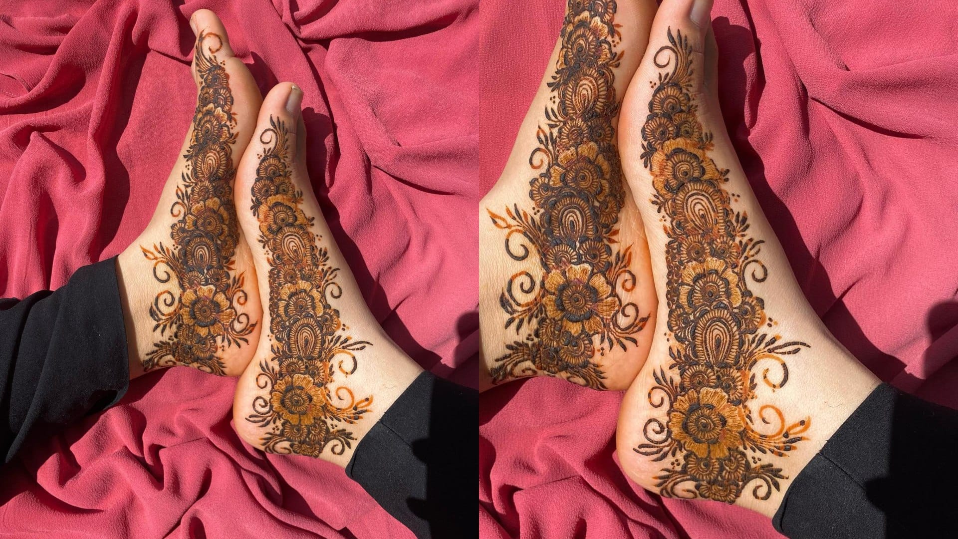 latest and beautiful feet Mehndi Design For Hartalika Teej 2024
