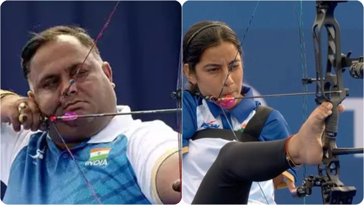 Sheetal devi and Rakesh Kumar Para Archery Pair win Bronze medal in Mixed team compound event at Paralympics