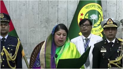बांग्लादेश संसद की अध्यक्ष शिरीन शर्मिन चौधरी।