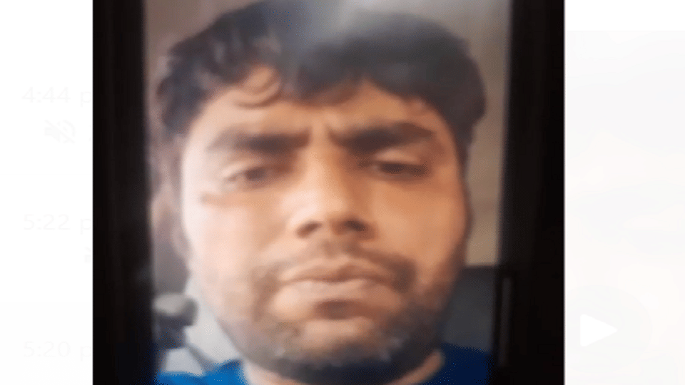 Baghpat: Troubled by fake cases, I am committing suicide by cutting a vein... Video goes viral
