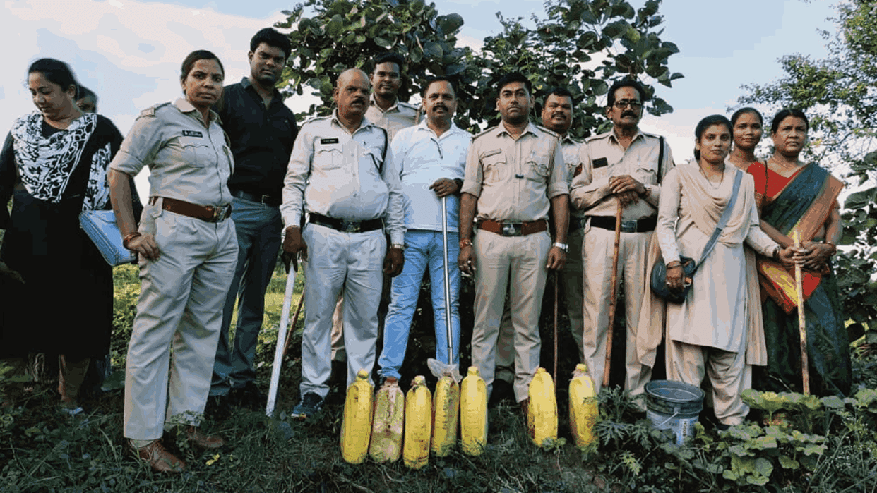 Liquor was being made illegal Raid in Bhatapara