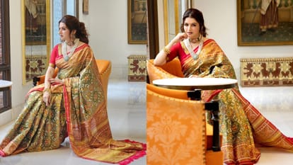 Ganeshotsav 2024 actress bhagyashree beautiful saree look for ganesh chaturthi 2024 disprj
