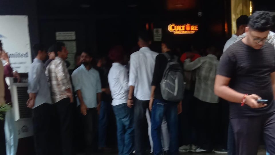 PU Student Election CSF organised party at Pub scuffle at entry gate