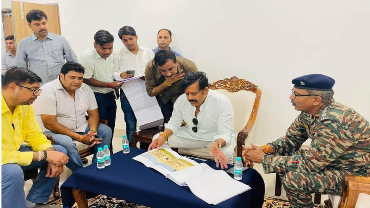 MP Ravi Kishan inspected Sainik School, Vice President will come for inauguration