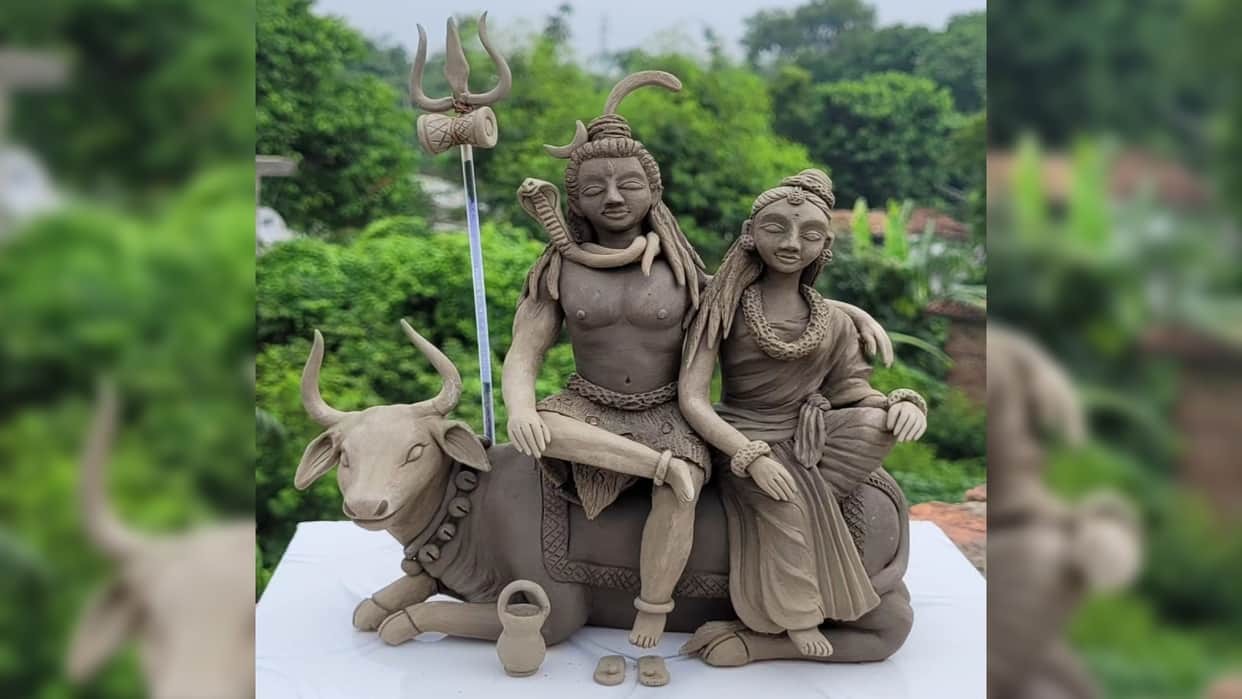 Hartalika Teej 2024 Easy Trick To Make Lord Shiva And Goddess Parvati with Clay handmade disprj