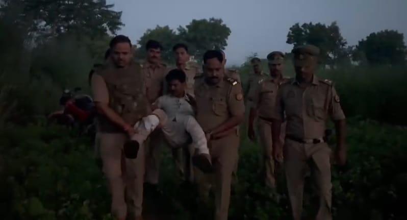 Two cow smugglers injured in police encounter, cattle and pistol along with other items recovered