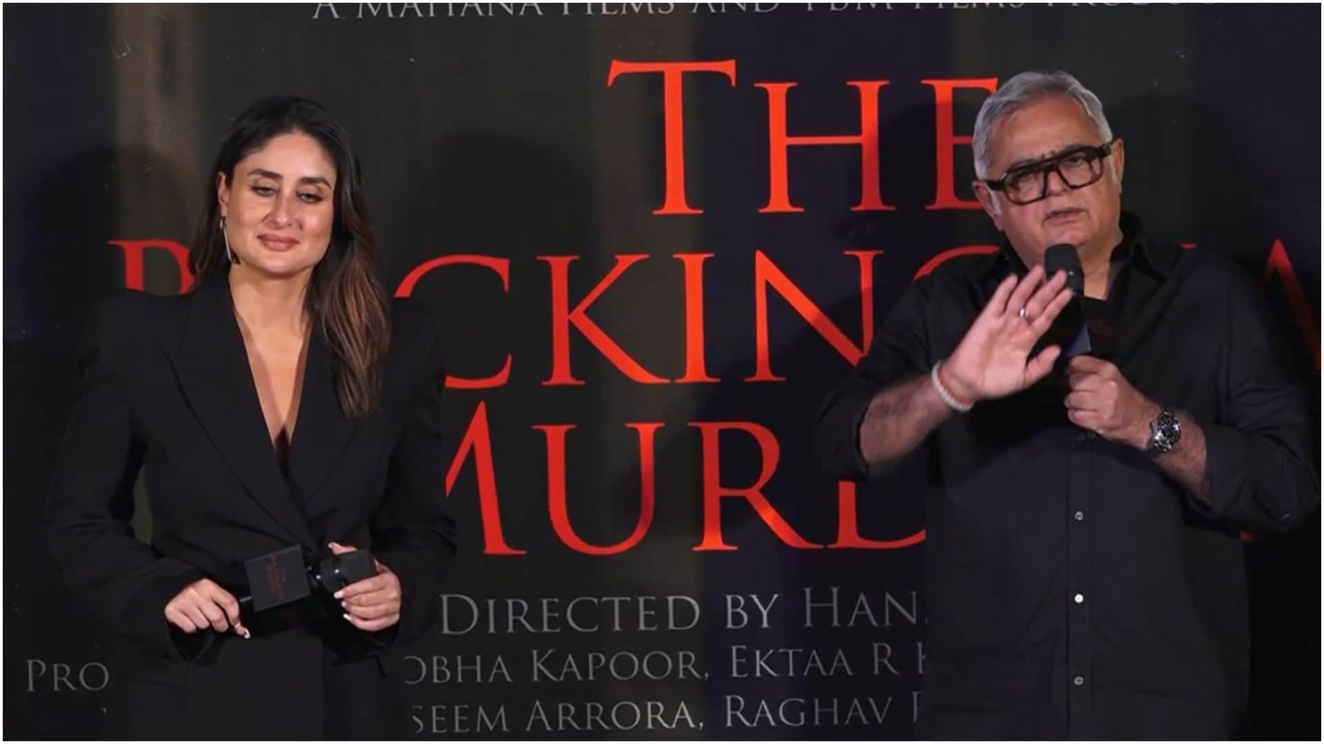 Kareena Kapoor To Ektaa kapoor hansal mehta with cast at trailer launch of Movie buckingham murders
