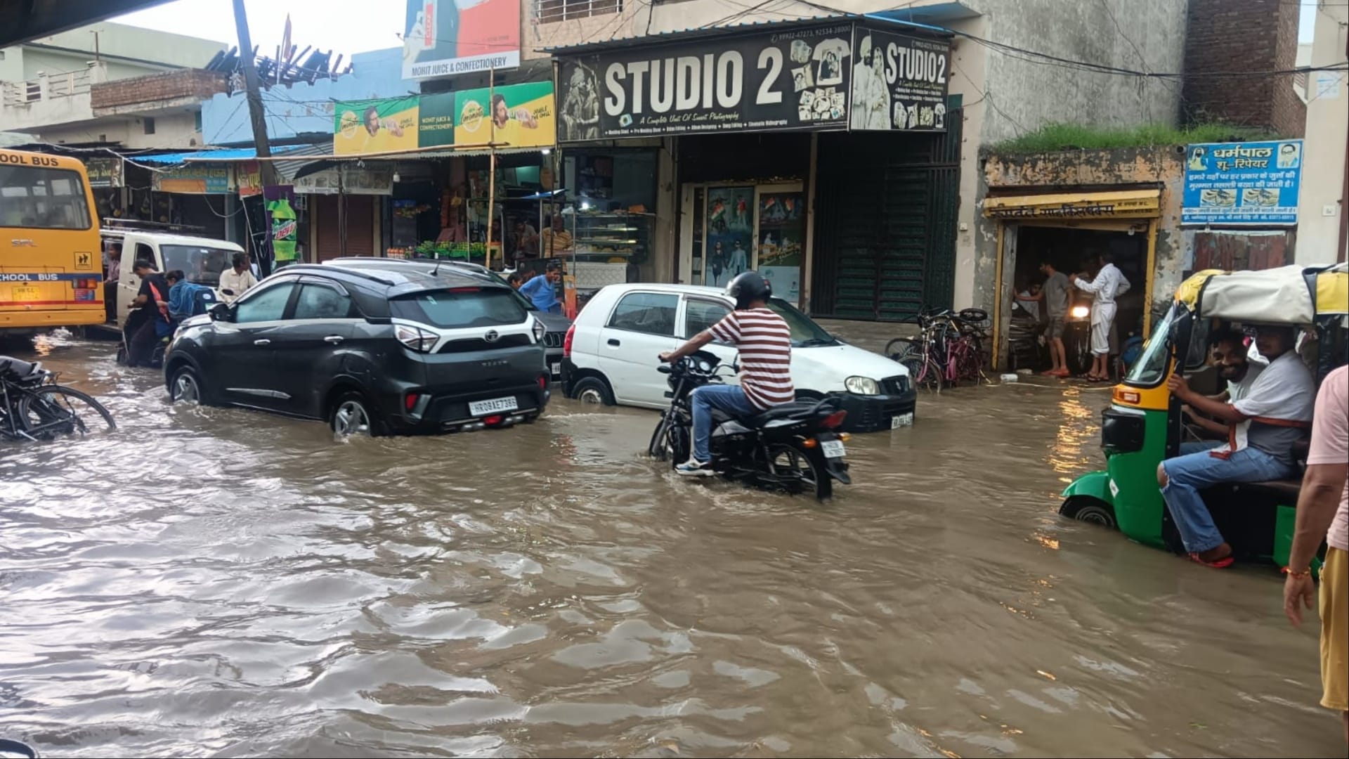 Kaithal Rain: The city became a pond in just two hours of rain, more than 40 mm of rain fell