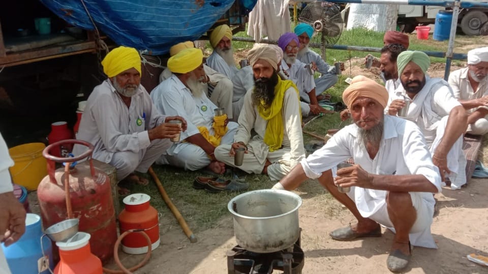 Kisan Andolan in Chandigarh second day