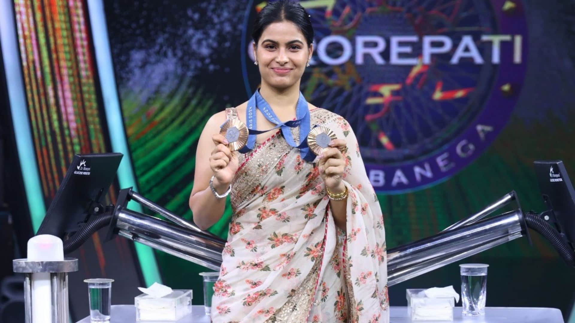 KBC 16 Amitabh Bachchan gave a witty reply to Manu Bhaker when she confessed her love for Shah Rukh Khan